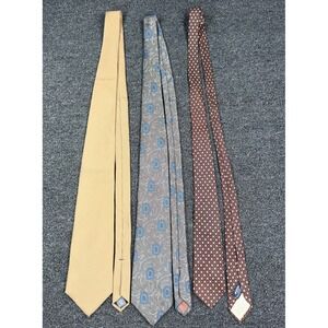 Mens Neck Tie Lot 3 Dress Ties Silk Palatina, London Fog, Patterned